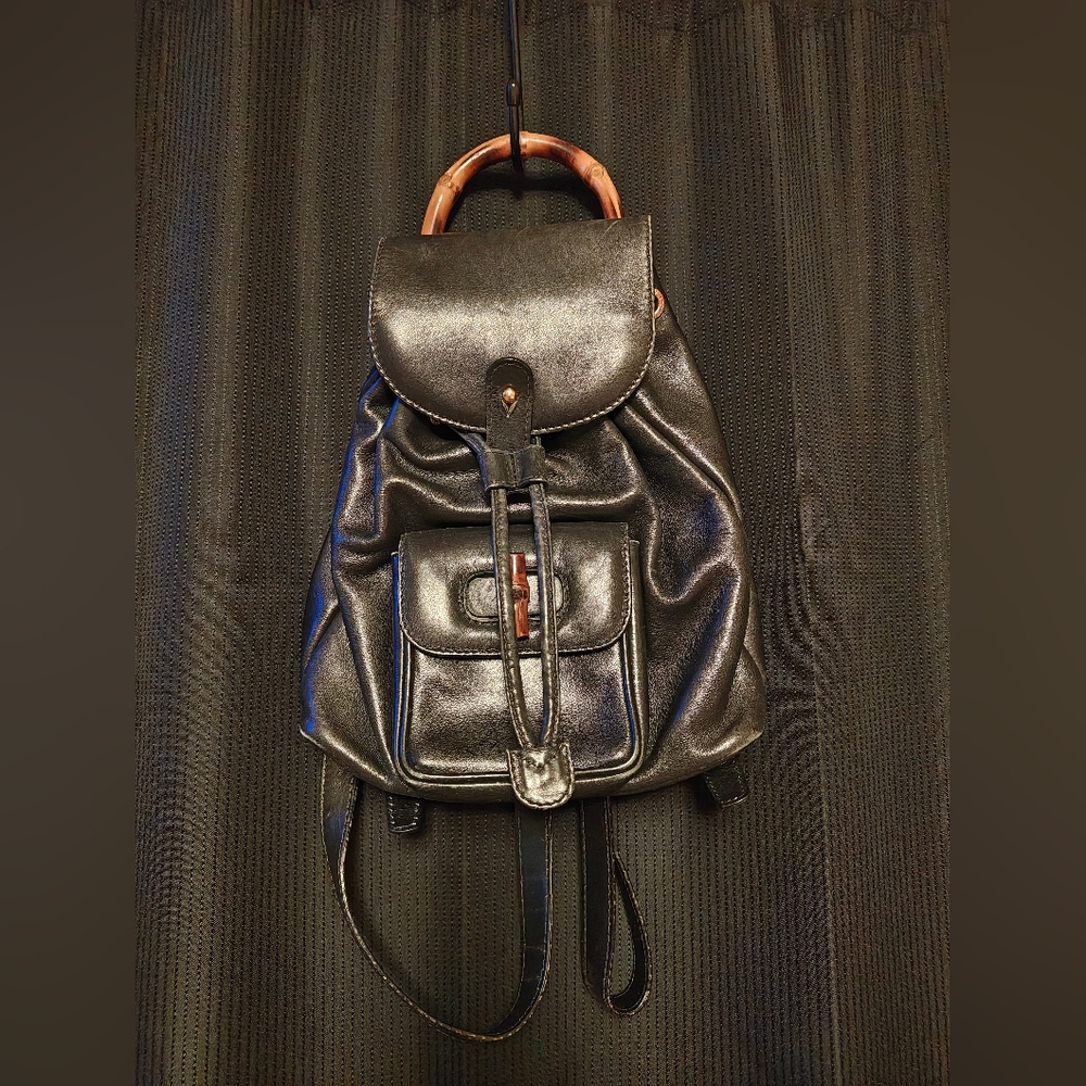 Gucci Bamboo Handle Mini Backpack